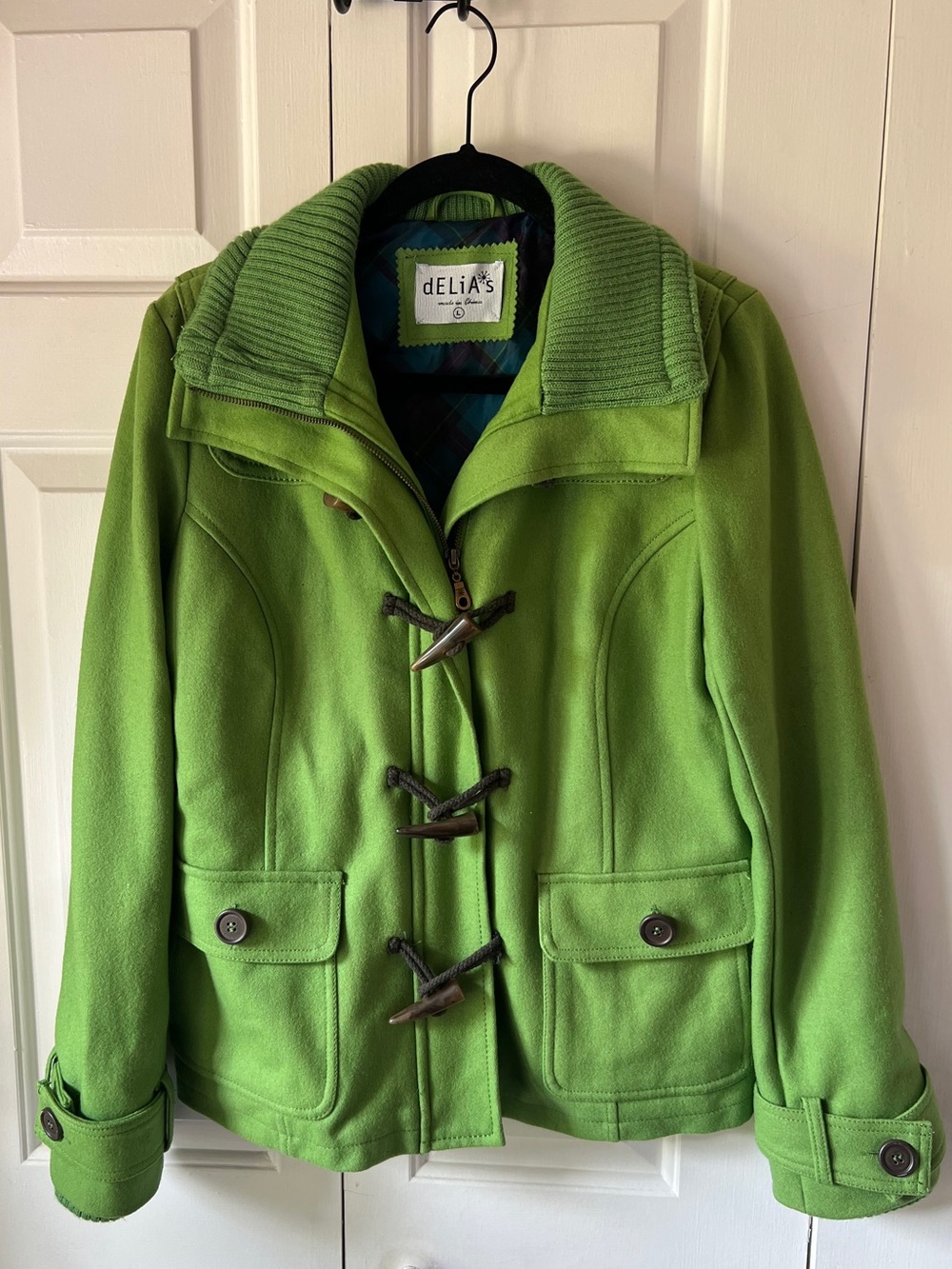 Delia's Bright Green Wool Coat